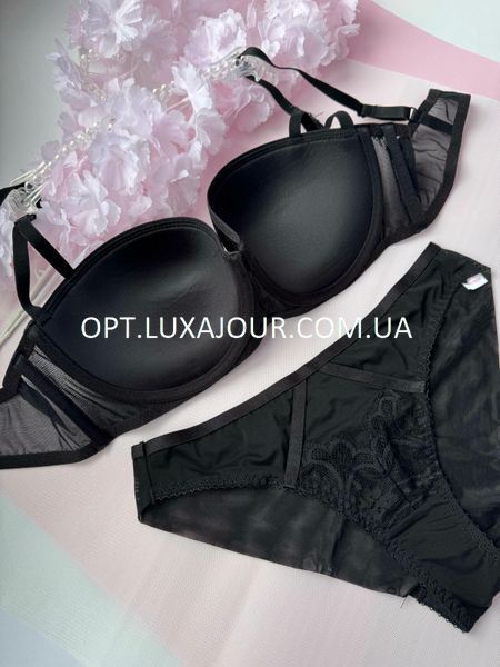 Комплект нижньої білизни оптом Lux Ajour 9286 чорний 9286 чорний фото OPT LUX AJOUR