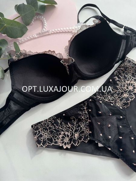 Комплект нижньої білизни оптом Dcmr (Balaloum) AJ7057 чорний AJ7057 чорний фото OPT LUX AJOUR