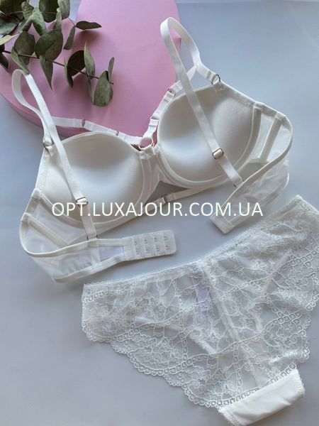 Комплект нижнего белья оптом Mandhari 21050 белый 21050 білий фото OPT LUX AJOUR
