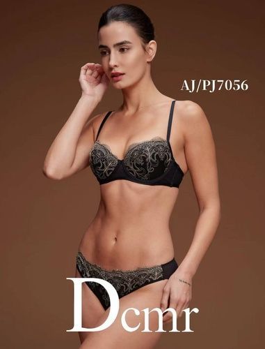 Комплект нижнего белья оптом Dcmr (Balaloum) AJ7056 черный AJ7056 чорний фото OPT LUX AJOUR