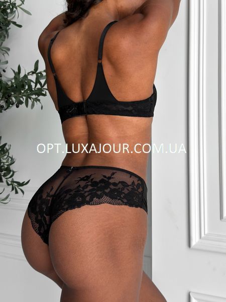 Комплект нижнего белья оптом Dcmr (Balaloum) AJ7130 черный AJ7130 чорний фото OPT LUX AJOUR