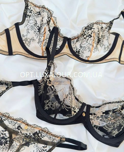 Комплект нижньої білизни оптом Cici Muse U4018 бежевий U4018 бежевий фото OPT LUX AJOUR