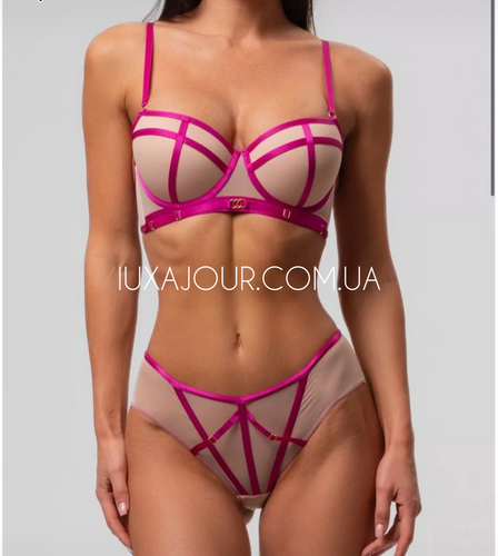 Комплект нижньої білизни оптом Cencka Flower 9915 фуксія 9915 фуксія фото OPT LUX AJOUR