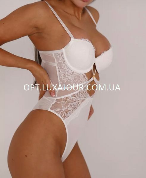 Боді оптом Rose Notturno 873 білий 873 білий фото OPT LUX AJOUR