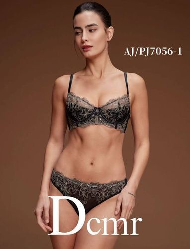 Комплект нижнего белья оптом Dcmr (Balaloum) AJ7056-1 черный AJ7056-1 чорний фото OPT LUX AJOUR