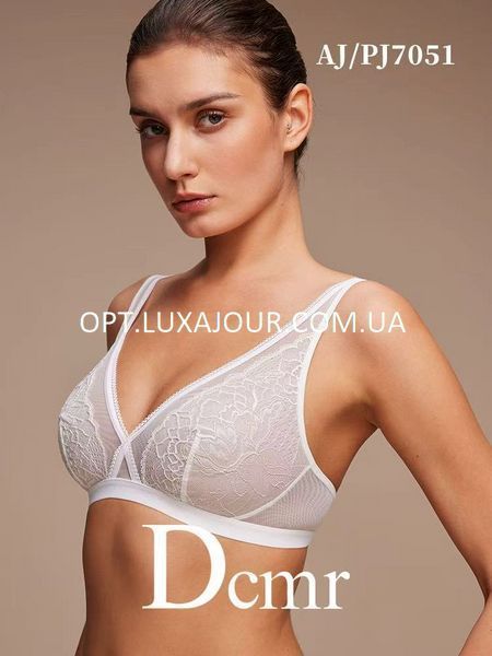 Комплект нижньої білизни оптом Dcmr (Balaloum) AJ7051 білий AJ7051 білий фото OPT LUX AJOUR