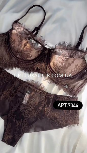 Комплект нижнего белья оптом Dcmr AJ7044 Шоколад AJ7044 Шоколад фото OPT LUX AJOUR