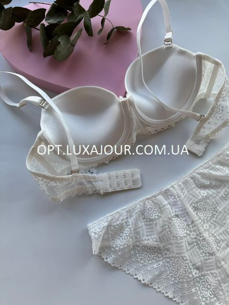 Комплект нижньої білизни оптом Mandhari 21048 білий 21048 білий фото OPT LUX AJOUR