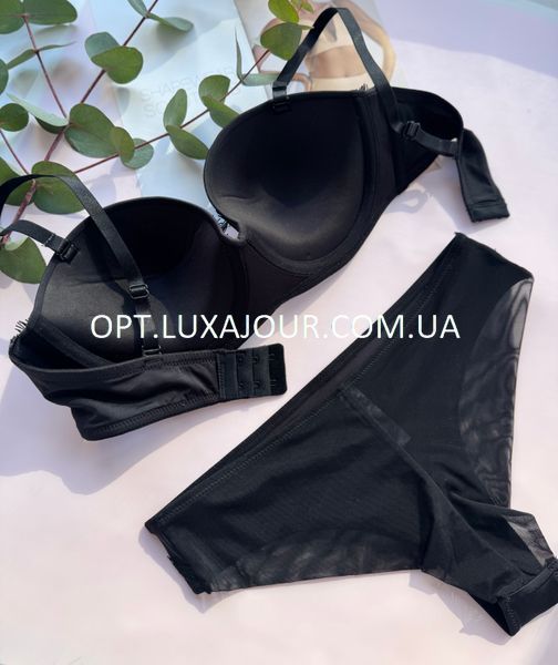 Комплект нижньої білизни оптом Cencka Flower 9943 чорний 9943 чорний фото OPT LUX AJOUR
