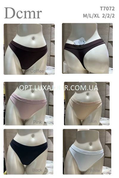 Трусики стрінги оптом Dcmr T7072 пудра, M/2-L/2-XL/2