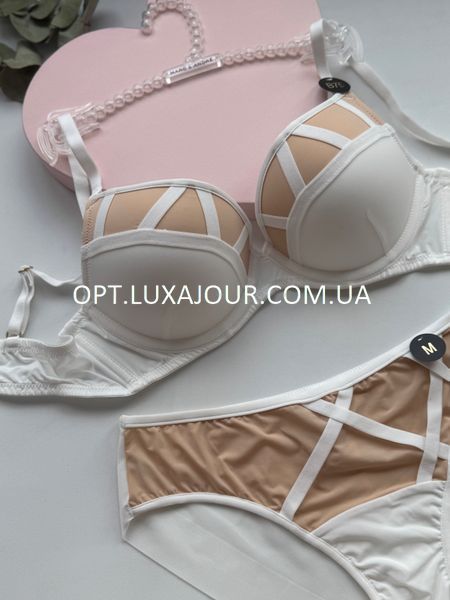 Комплект нижньої білизни оптом Kaurs Laurel 9061 білий 9061 білий фото OPT LUX AJOUR