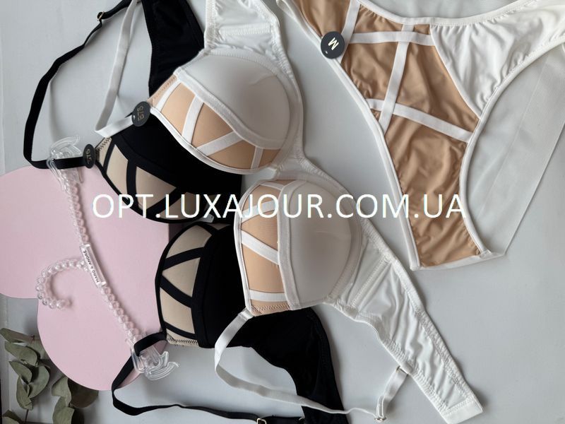 Комплект нижньої білизни оптом Kaurs Laurel 9061 білий 9061 білий фото OPT LUX AJOUR