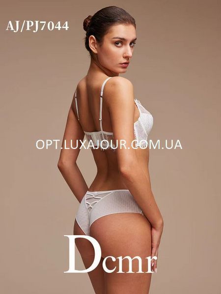 Комплект нижнего белья оптом Dcmr AJ7044 белый AJ7044 білий фото OPT LUX AJOUR