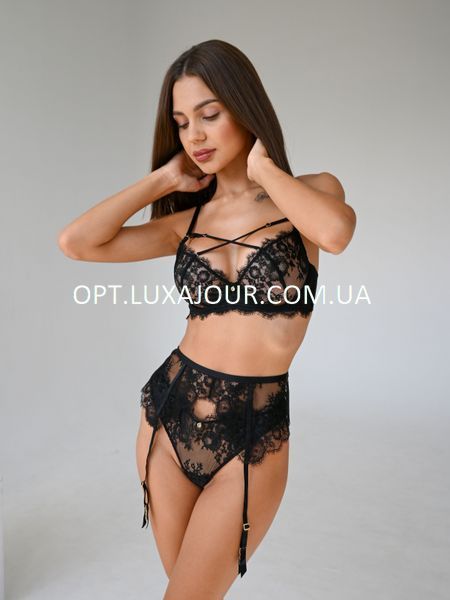 Комплект нижньої білизни оптом Cici Muse A4015 чорний A4015 чорний фото OPT LUX AJOUR