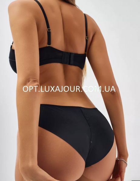 Комплект нижнего белья оптом Lux Ajour 879 черный 879 чорний фото OPT LUX AJOUR