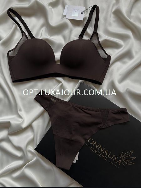 Комплект нижньої білизни оптом Dcmr AJ7077 кава AJ7077 кава фото OPT LUX AJOUR